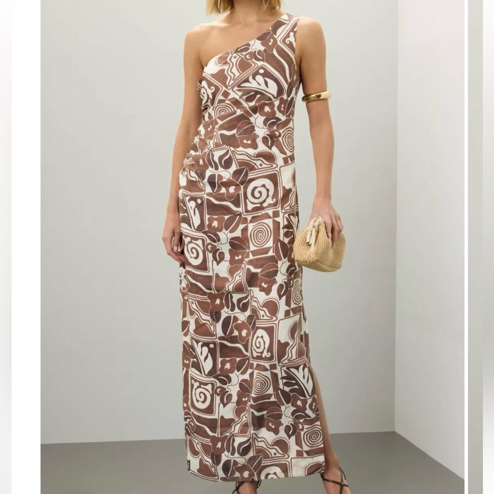 Mara Hoffman Enya Dress one shoulder maxi Size 4